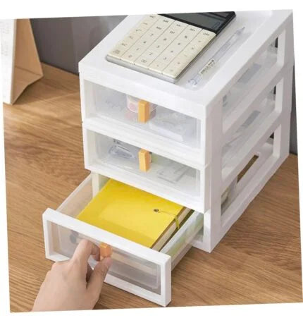 3 Layer Desktop Drawer Organizer – Mini Storage Unit for Office