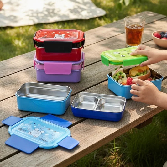 MOYO Stainless Steel Kids Lunch Box – Healthy School Meal Container