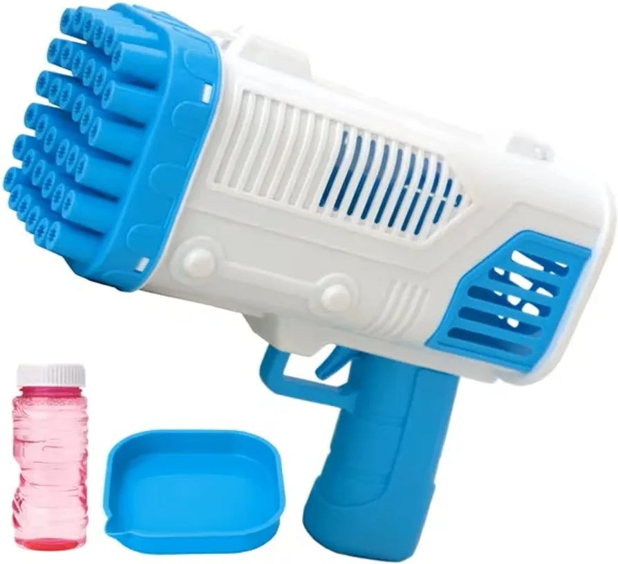 Bubble Machine Gun, 36 Holes Bazooka Gun Toy Blaster