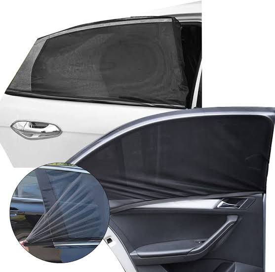 Universal Car Curtains | Slide-Able Shades | Sun Shades 4pcs set