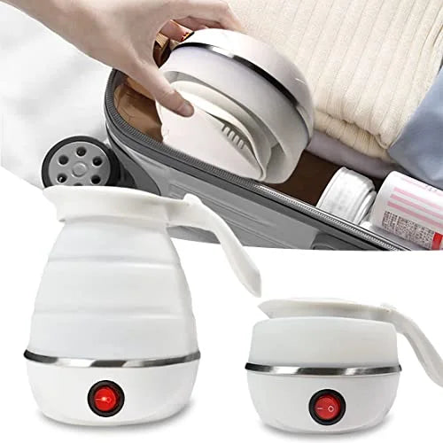 RAF 600ml Foldable Electric Travel Kettle – 1500W Portable & Fast-Boiling Water Heater for Home, Office, and Travel