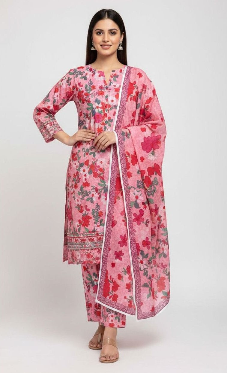 AIRJET BANDORIA LAWN DIGITAL PRINT 3Pc Vol code : 5013