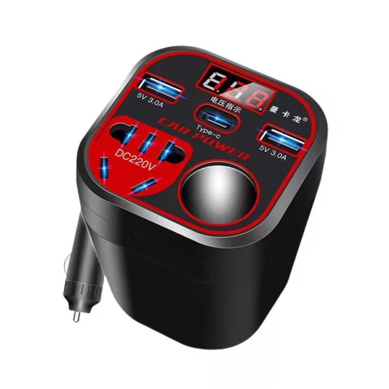 Universal USB 3.0 Charging Port Smart Display Automotive Part Socket Converter Car Accessories