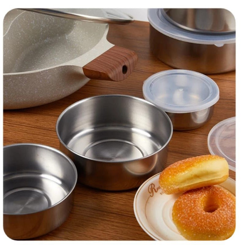 Stainless Steel 5pcs Bowl Set (Box Packing) Premium Quality