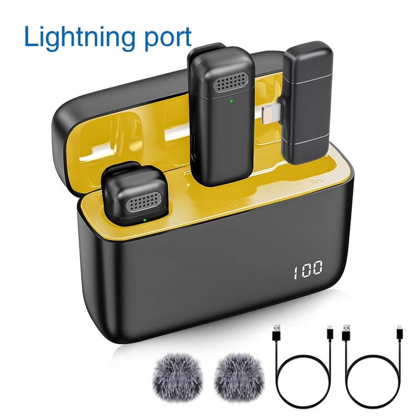 K13 Universal Type-C ANC Dual Wireless Lavalier Microphone – Crystal-Clear Audio with Active Noise Cancellation for All Your Content