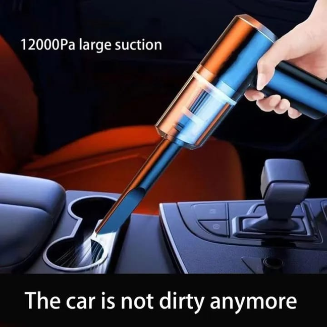 Powerful Compact 3-in-1 Car Vacuum Cleaner: Handheld, Portable, and Wet/Dry for Deep Interior Cleaning