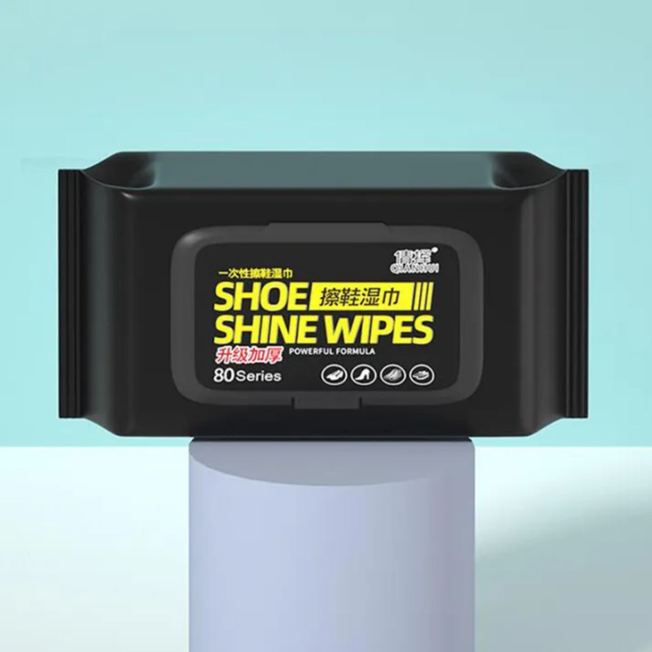 Powerful Formula Shoe Shine Wipes For Sneakers And Shoes - 80 Count
