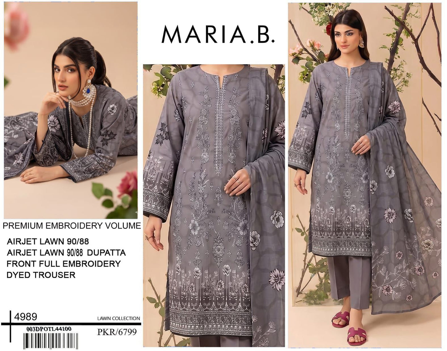 MARIA B LUXURY DIGITAL PRINT 90/88  EMBROIDERY VOLUME 2026