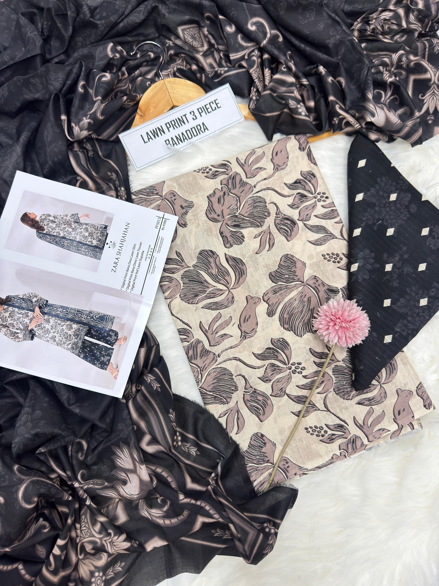 AIRJET BANDORIA LAWN DIGITAL PRINT 3Pc Vol code : 5013