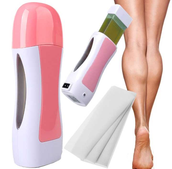 Professional Roll-On Wax Heater Kit – Portable Electric Depilatory Waxing System for Smooth Skin, Includes Wax Cartridge & Fast-Heating Base