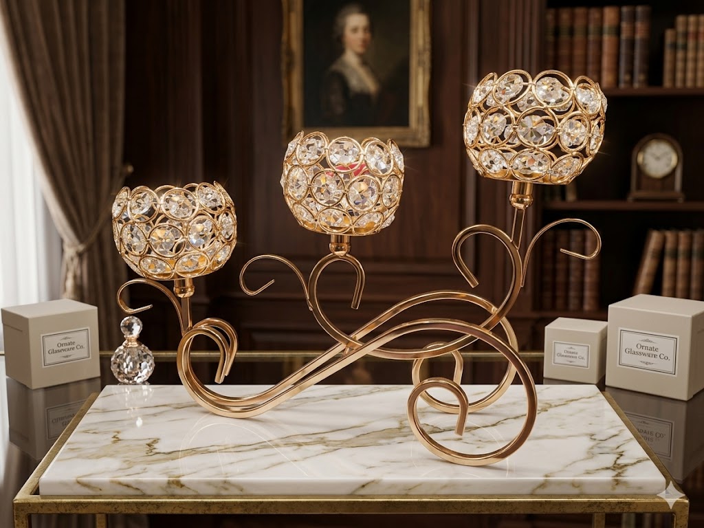 Metal Candel Stand Decoration Piece