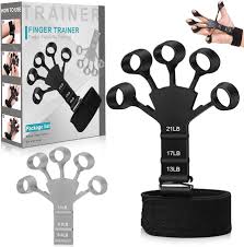 Silicone Hand Grip Device Finger Exerciser Strengthener Stretcher