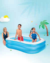 Swim Center® Aqua Inflatable Family Pool