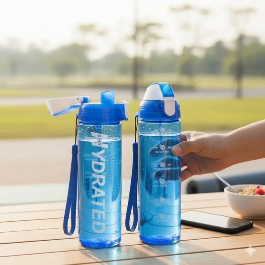 800ml Water Bottle with Straw for Gym & Daily Use