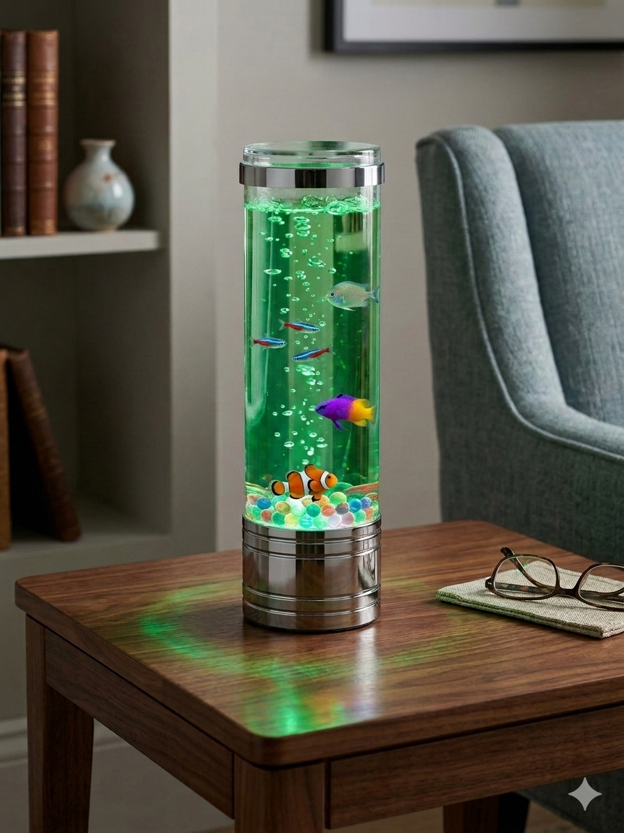 12 inch led bubble fish atmosphere lamp bedroom table lamp