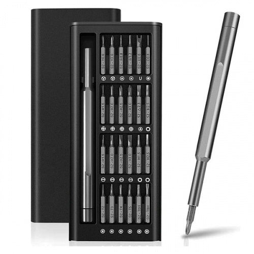 24-in-1 Precision Screwdriver Set with Magnetic Bits & Portable Aluminum Case – Professional Repair Tool Kit for Electronics, Mobile Phones, Laptops, Watches & Gadgets