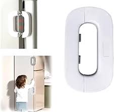 Child Proof Refrigerator Lock – Double Button Safety Latch for Fridges & Freezers | Strong Adhesive, No-Drill Baby Safety Lock