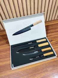 Zillinger Japanese Style Stainless Steel Knife Set (4-Piece) – Premium Precision Cutting Knives for Home & Professional Chefs