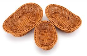 Rattan Basket 3Pc Set