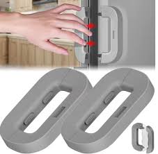 Child Proof Refrigerator Lock – Double Button Safety Latch for Fridges & Freezers | Strong Adhesive, No-Drill Baby Safety Lock