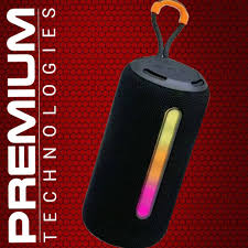 BS-09 Portable Wireless Speaker with RGB Lighting and Integrated Carry Loop