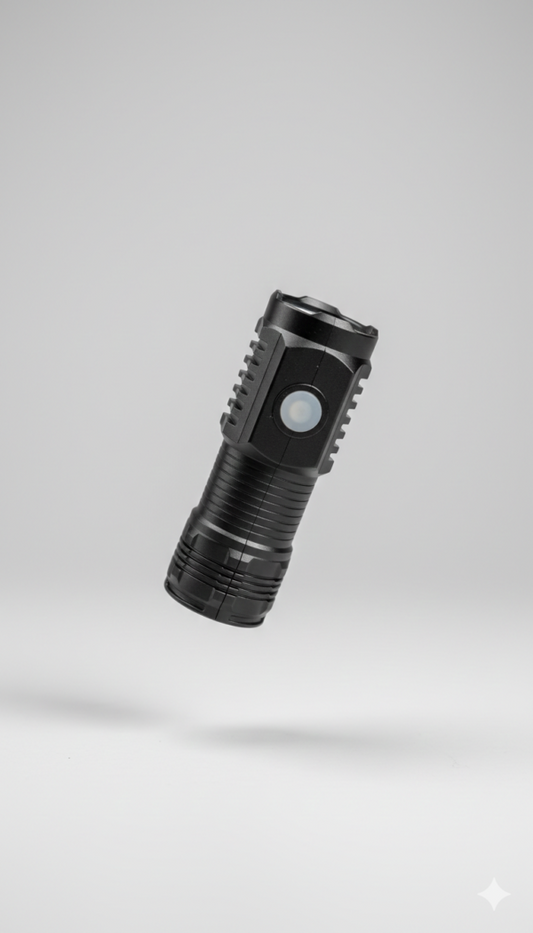 Portable Ultra-Bright Mini LED Flashlight – USB Rechargeable Handheld Torch with Pocket Clip, Multi-Mode Lighting, Perfect for Emergency, Camping & Outdoor Adventures