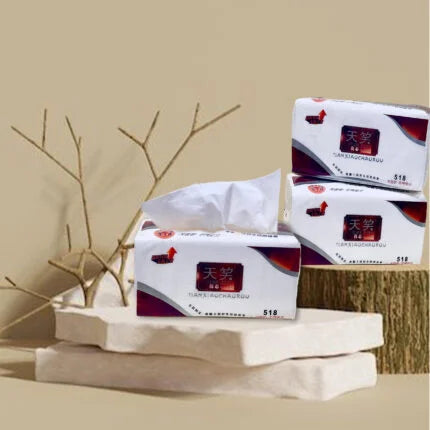 (Pack of 8) 4 Ply Facial Tissue Soft Pack, Car Tissue Refill, Disposable Facial Tissues, Face Towel, Tissues Travel Size Pack for Car, 130 Pulls per pack