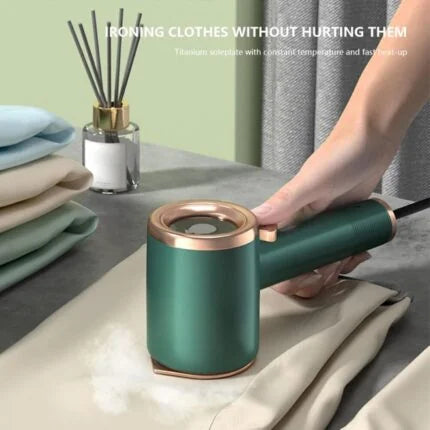 Portable Handheld Garment Steamer | Travel Clothes Steamer with Water Tank | Fast Heat-Up Steam Iron for Home and Travel Use