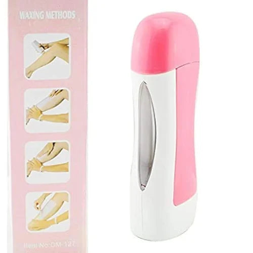 Professional Roll-On Wax Heater Kit – Portable Electric Depilatory Waxing System for Smooth Skin, Includes Wax Cartridge & Fast-Heating Base