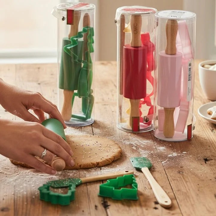 Cookie Baking Set with Rolling Pin & Cookie Cutters Gift Set