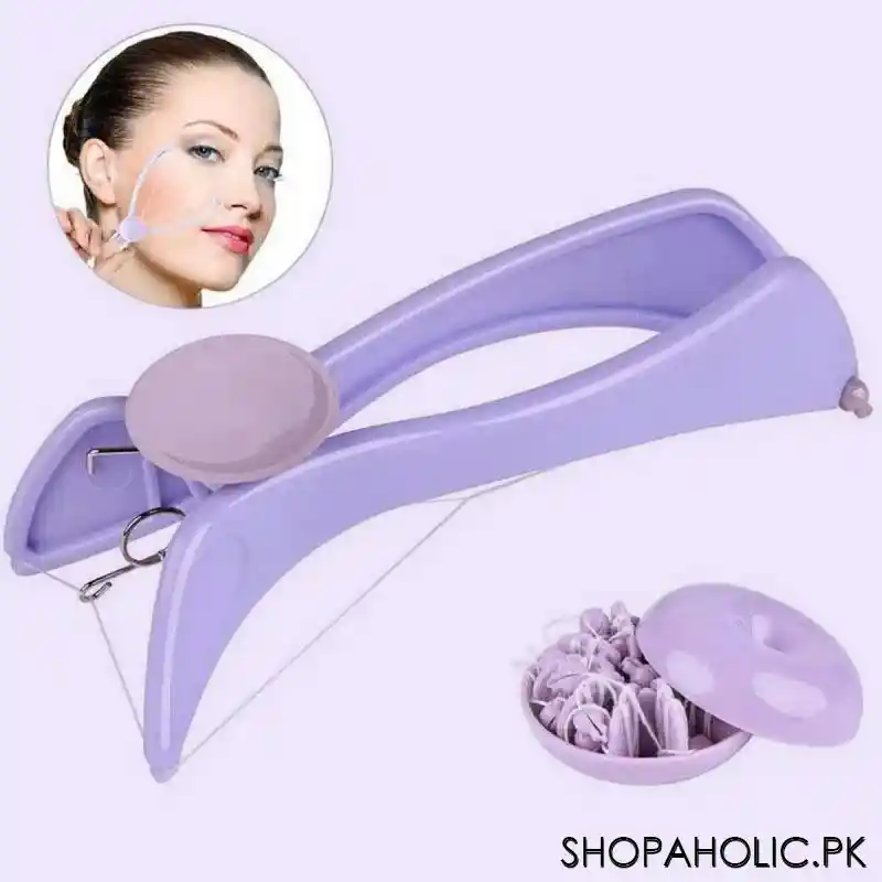 Sildne Face And Body Hair Threading System Kit | DIY Facial Hair Removal Tool For Smooth Skin | Includes Thread & Case | Easy, Safe & Gentle Epilator