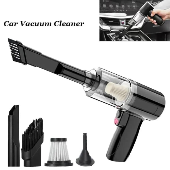 Powerful Compact 3-in-1 Car Vacuum Cleaner: Handheld, Portable, and Wet/Dry for Deep Interior Cleaning