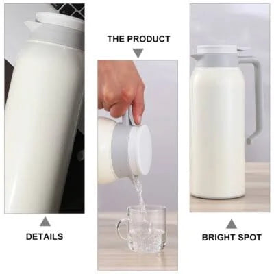 1.5L Vacuum Insulated Thermal Jug – Hot & Cold Flask with Handle | Leak-Proof Coffee & Tea Thermos