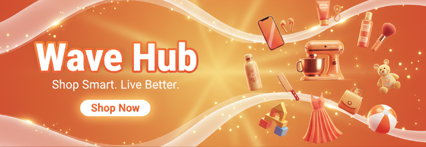 Wave Hub Banner - Orange White & Accents